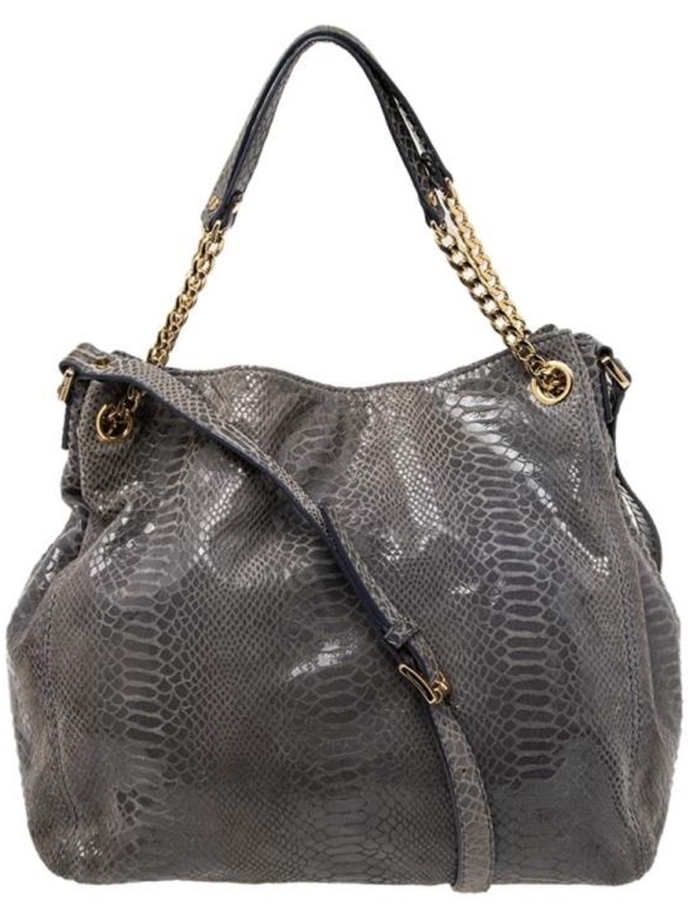 Michael Kors Vintage Snakeskin Jet Set Hobo Satchel